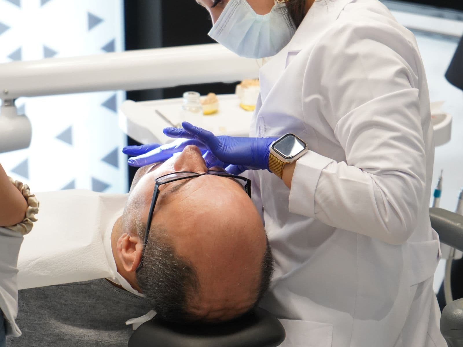 A dentist carrying out restorative treatment at Fairfield Dental Centre